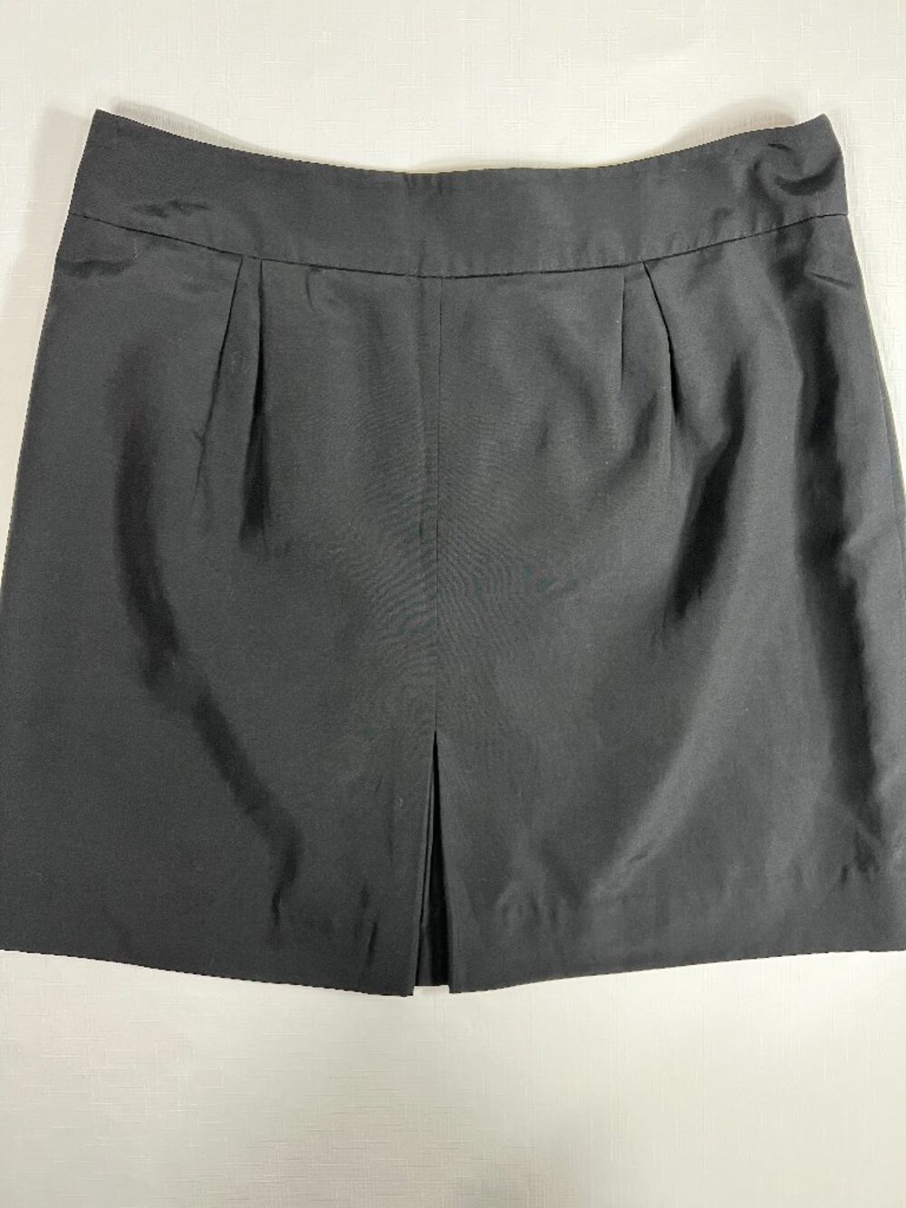 ECCOCI‎ Black Silk Cotton Blend Pleated Mini Skirt Size 12 Workwear